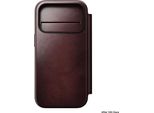 Nomad Modern Leather Folio, Bordeaux - Iphone 17 Pro