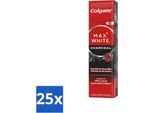 Colgate - Dentifricio - Max White - Carbone - 75 Ml - Confezione Risparmio - 25 Pezzi