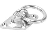 Diamond Pad Eye Plate M6X66X40Mm 316 Gancio Ad Anello Per Montaggio A Parete In Acciaio Inox Per Barca Yacht