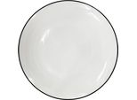 Piatto Basso In Porcellana Linea Black, ø 27 Cm, Linea Nera