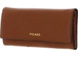 Picard Pelle Portafoglio Calais 1 Flap Wallet Cognac Marrone Chiaro