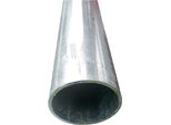 Logistsystem - Tubo Assiale - Tubo Tondo In Acciaio Fi 159 Mm Di Diametro Esterno - 1000 Mm Di Lunghezza (100 Cm) - 4 Mm Di Spessore Del Materiale - Acciaio Zincato - Legato - Argento - Tubo Strutturale - Profilo Cavo