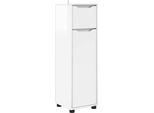 Vidaxl Mobile Da Bagno Con Ripiano Bianco Lucido 30,5 X 30 X 101 Cm