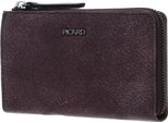 Picard Pelle Portafoglio Lesotho 1 Zip Wallet Bordeaux Mirtillo