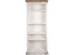 Clayre & Eef Libreria Con Ripiani Regolabili 80X36X195 Cm Legno Bianco