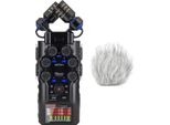 Registratore Audio Zoom H6 Studio Con Paravento In Pelliccia