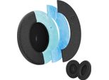 Inf Cuscinetti Di Ricambio Per Bose QC45/QC35 - Tessuto Ice Silk, 2 Pezzi Nero