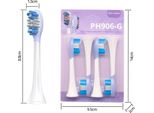 Inf Testine Di Ricambio Per Spazzolino Elettrico Sonico, Confezione Da 8, Per Philips Sonicare HX369 Viola