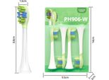 Inf Testine Di Ricambio Per Spazzolino Elettrico Sonico, Confezione Da 8, Per Philips Sonicare HX369 Verde