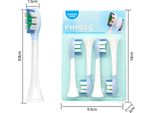 Inf Testine Di Ricambio Per Spazzolino Elettrico Sonico, Compatibili Con Philips HX369, 8 Pezzi Blu