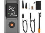 Inf Gonfiatore Pneumatici Portatile Argento Grigio Con Display Digitale