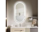 Specchio Da Bagno FenomÉ Tokio - 60 × 80 Cm, Illuminazione Led E Riscaldamento Dello Specchio - Argento