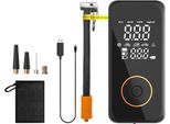 Inf Gonfiatore Pneumatici Nero Cordless - Pompa Aria Elettrica Portatile Digitale