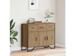 Maison Exclusive - Credenza Con Cassetti In Rovere Artigianale 97 X 32,5 X 74,5 Cm