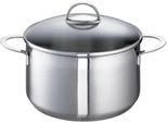 Fleischtopf SCHULTE-UFER "Wave", Silber (Silberfarben), Ø:16Cm, TöPfe, Fleischtopf, Induktion
