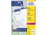 Avery - Etichetta L7163-250 99,1 X 38,1 Mm Bianca 3500 Etichette
