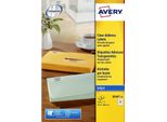 Avery J8560-25, Trasparente, Inkjet, 63,5 X 38,1 Mm, A4
