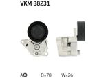 Skf | Puleggia Tenditrice, Cinghia A V 70 Mm (Vkm 38231) Adatta Per Bmw