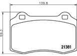 Set Di Pastiglie Freno Disco Freno Hella Per Peugeot Seat Volvo