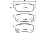 Set Di Pastiglie Freno, Disco Freno Posteriore Hella Per Acura Honda Mg Rover