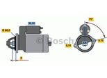 Bosch 0 986 014 350 Motorino Di Avviamento 0,9 Kw Per Suzuki Jimny (Fj) 12 V