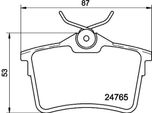 Set Di Pastiglie Freno, Disco Freno Posteriore Hella Per Citroen Peugeot