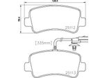 Set Pastiglie Freno, Disco Freno Posteriore Hella Per Nissan Opel Renault