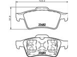 Set Di Pastiglie Freno, Disco Freno Posteriore Hella Per Nissan Renault