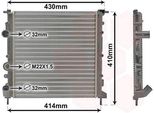 Van Wezel 43002260 Radiatore Acqua Radiatore Motore Per Renault Clio Ii (BB0/1/2, CB0/1/2) Clio Ii Furgone (SB0/1/2)