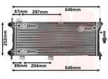 Van Wezel 17002258 - Oe 46777410 Radiatore, Raffreddamento Motore Per Panda
