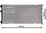 Van Wezel 58002192 Radiatore Acqua Radiatore Motore Per Vw Caddy Ii Furgone (9K9A) Caddy Ii Estate (9K9B) Per Seat Inca (6K9)