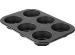 Zenker Teglia Per Muffin 6 Teglie Pure, Per Muffin E Cupcake Umidi, Teglia Per Muffin (Colore: Nero)