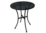 Tavolo Da Bistrot Rotondo Con Motivo In Acciaio Nero Bolero 600 Mm