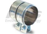 Hjs 83 00 7509 Fascetta Di Scarico Doppia Ø75 Mm Per Audi A4 B9 Avant (8W5, 8WD) A6 Avant (4A5, C8) A5 Sportback (F5A) Q5 (Fyb) Q7 (4MB) A5 Coupé