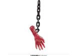 Voodoo Halloween Horror Mano Sanguinosa Catena Inquietante Decorazione Per Feste Spettrale Dito Accessorio Spaventoso Scenario Decorazione Articolo, Colore: Rosso