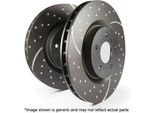 2X Ebc Brakes Disco Freno GD1535 Posteriore Per Audi Per A4 Avant (8K5 B8) 36Mm