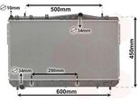 Van Wezel 81002074 - Oe 96553243 Radiatore, Raffreddamento Motore Per Lacetti (J200)