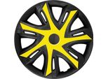 Copricerchi Per Cerchi In Acciaio Set Di 4 Coprimozzi Bicolore Per Auto Adatto Alla Maggior Parte Delle Marche E Dei Cerchi Plastica Abs Giallo / Nero