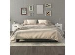 The Living Store Comodini 2 Pz. Bianco 40X35X47,5 Cm