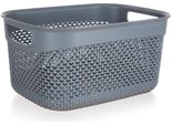 Brillanz Cestino Portaoggetti 29 X 21,5 X 15 Cm, 6,6 Litri, Antracite