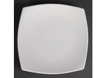 Piatti Quadrati Arrotondati Olympia Whiteware 24 Cm (12 Pezzi)