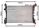 Van Wezel 09002261 - Radiatore Oe 1330T8, Raffreddamento Motore Per Nemo, Qubo, Fiorino, Bipper Tepee, Bipper (Aa)