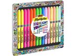 Bic 992733, 15 Pezzi, Blu, Verde, Arancione, Rosa, Magenta, Giallo, Blu, Verde, Arancione, Giallo, Rosa, Magenta, Gomma, Rotondo, Inchiostro A Base D'acqua