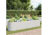 Maison Exclusive - Aiuola Rialzata Da Giardino 400 X 80 X 81 Cm Acciaio Zincato Argento