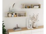 Maison Exclusive - Mensole Da Parete 2 Pezzi Rovere Sonoma 105X18X20 Cm Materiale Ligneo