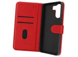 Avizar, Custodia Redmi 13C Chesterfield In Pelle Fiore Con Supporto, Rosso/Nero
