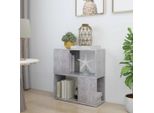 Maison Exclusive - Libreria Grigio Cemento 60X24X63 Cm Materiale Ligneo