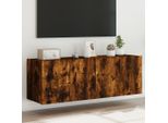Maison Exclusive - Mobile Tv Con Luci Led 2 Pezzi. Rovere Affumicato 60X35X41Cm