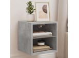 Maison Exclusive - Mobile Tv Con Luci Led Grigio Cemento 30X28,5X30 Cm