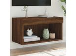 Maison Exclusive - Mobile Tv Con Luci Led Effetto Rovere Marrone 60X30X30 Cm